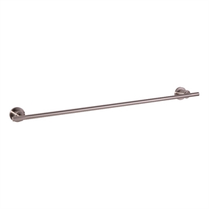 Bowery Hill Elegant Modern Metal Towel Bar in Satin Nickel 24 Inch