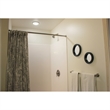 Bowery Hill Stainless Steel Shower Rod in Satin Nickel 60 Inch
