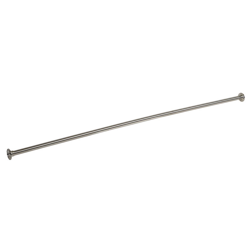 Bowery Hill Stainless Steel Shower Rod in Satin Nickel 60 Inch