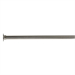 Bowery Hill Stainless Steel Shower Rod in Satin Nickel 60 Inch