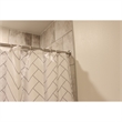 Bowery Hill Stainless Steel Shower Rod in Satin Nickel 60 Inch