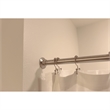 Bowery Hill Stainless Steel Shower Rod in Satin Nickel 60 Inch