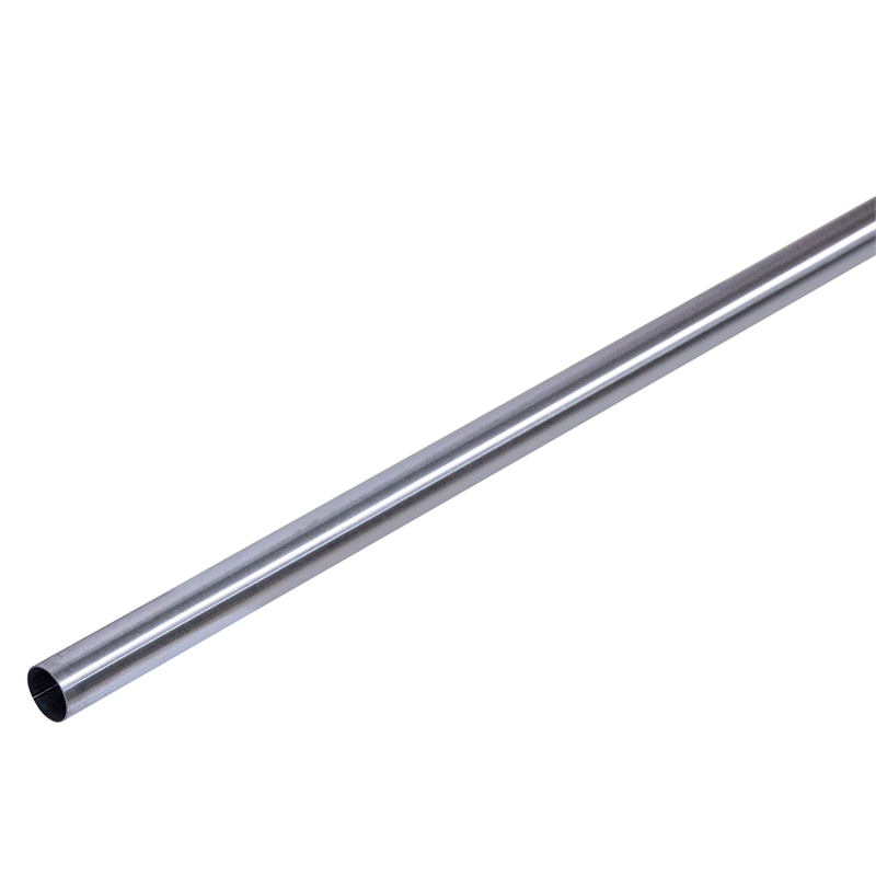 Bowery Hill Stainless Steel Shower Rod in Satin Nickel 60 Inch