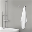 Bowery Hill Metal Double Robe Hook in Polished Chrome/Silver