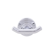 Bowery Hill Metal Double Robe Hook in Polished Chrome/Silver