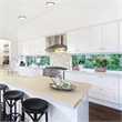 Bowery Hill LED Flush Mount Metal Ceiling Light in Satin Nickel