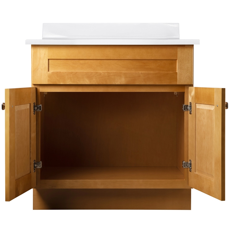 Bowery Hill Vanity in Modern Birch w/ Cultured Marble Top Assembled 31in