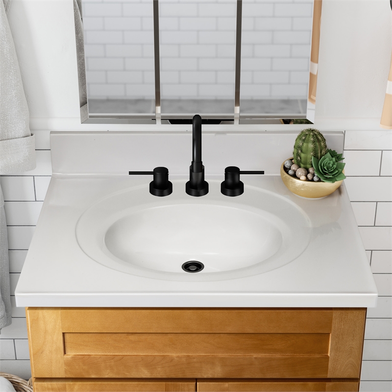 Bowery Hill Vanity in Modern Birch w/ Cultured Marble Top Assembled 31in