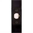 Bowery Hill Square Corner 2-Way Replacement Entry Latch in Matte Black