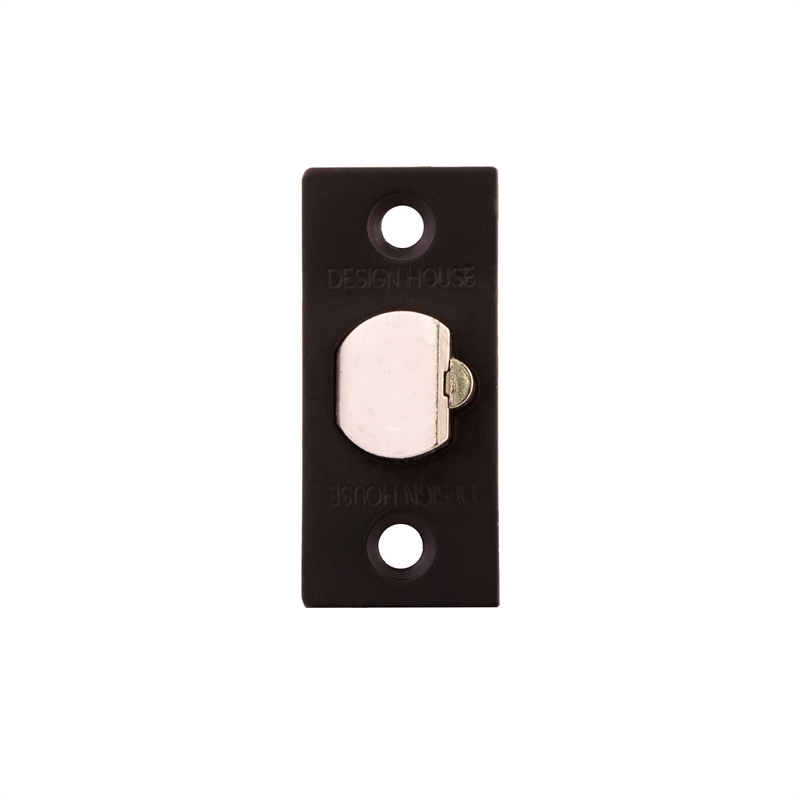 Bowery Hill Square Corner 2-Way Replacement Entry Latch in Matte Black