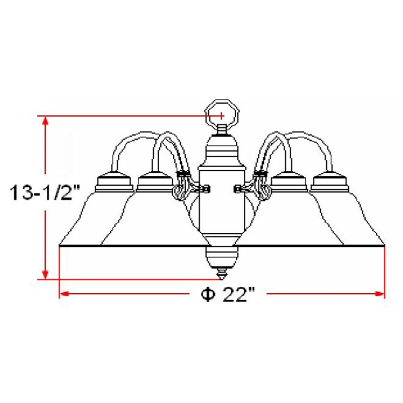 Bowery Hill 5-Light Stainless Steel Chandelier in Satin Nickel