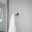 Bowery Hill Modern Metal Double Robe Hook 2-Pack in Polished Chrome