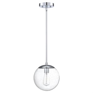 Bowery Hill 5-Light Modern Seedy Glass Chandelier in Matte Black