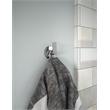 Bowery Hill Zinc Metal Single Robe Hook in Polished Chrome Finish