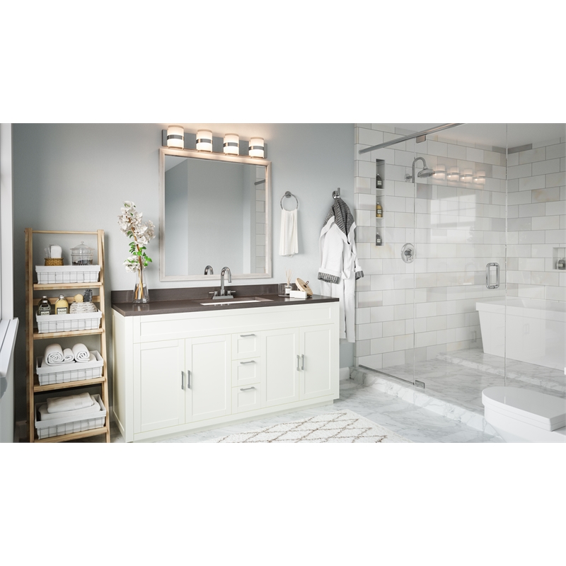 Bowery Hill Zinc Metal Single Robe Hook in Polished Chrome Finish