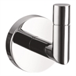 Bowery Hill Zinc Metal Single Robe Hook in Polished Chrome Finish