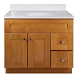 Bowery Hill 37 Inch Solid Wood Vanity in Birch Fully Assembled