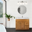 Bowery Hill 37 Inch Solid Wood Vanity in Birch Fully Assembled