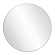 Bowery Hill Round Decorative Glass Wall Mirror with Gold Frame 24 Inch