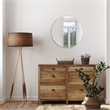 Bowery Hill Round Decorative Glass Wall Mirror with Gold Frame 24 Inch