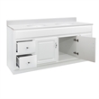 Bowery Hill 61-Inch Vanity with Solid White Cultured Marble Top