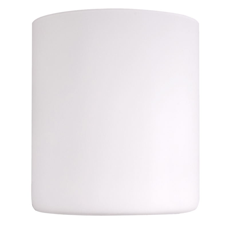 Bowery Hill Cylinder Replacement Glass Light Shade in White 5.3 Inch