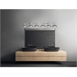 Bowery Hill 3-Light Stainless Steel Vanity Light in Galvanized Paint