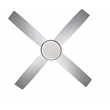 Bowery Hill 52 Inch LED Stainless Steel Ceiling Fan in Brushed Nickel