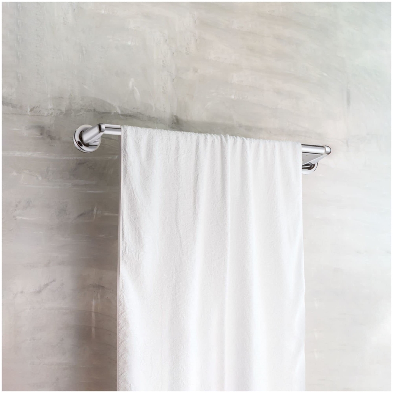 Bowery Hill 18-Inch Transitional Metal Towel Bar in Polished Chrome