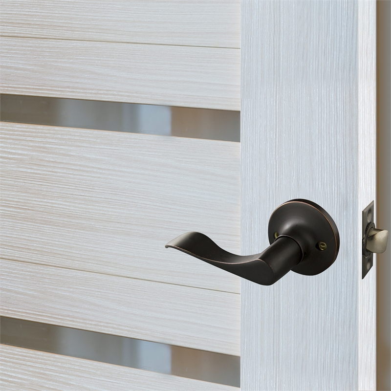 Bowery Hill Metal Passage Doorknob in Oil Rubbed Bronze 6-Pack