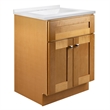 Bowery Hill 25-Inch Modern Birch Vanity with White Marble Top