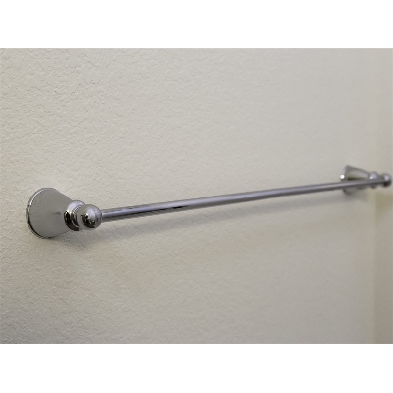 Bowery Hill 18-Inch Transitional Metal Towel Bar in Polished Chrome