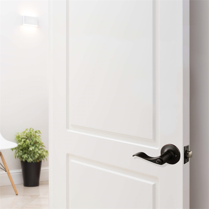 Bowery Hill Metal Privacy Door Knob in Oil Rubbed Bronze 2-Pack