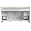 Bowery Hill 61-Inch Vanity with Solid White Cultured Marble Top
