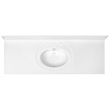 Bowery Hill 61-Inch Vanity with Solid White Cultured Marble Top