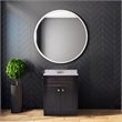 Bowery Hill 24-Inch Solid Wood Vanity without Top in Espresso
