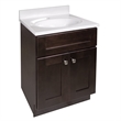 Bowery Hill 24-Inch Solid Wood Vanity without Top in Espresso