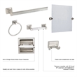 Bowery Hill Classic Metal Double Robe Hook 2-Pack in Polished Chrome