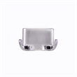 Bowery Hill Classic Metal Double Robe Hook 2-Pack in Polished Chrome