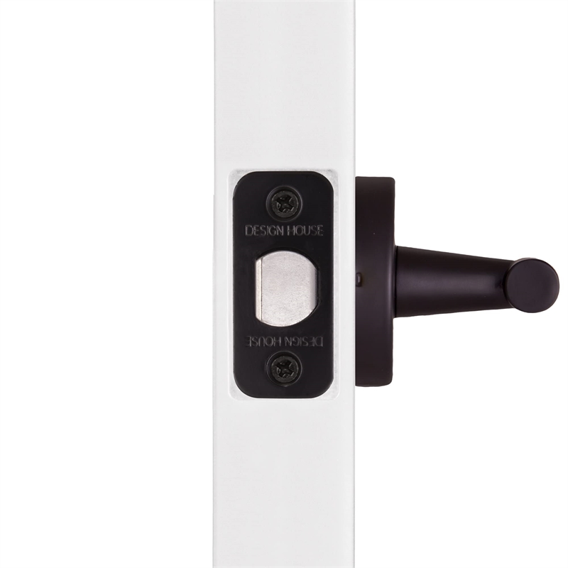 Bowery Hill Reversible Metal Dummy Decorative Door Lever in Matte Black