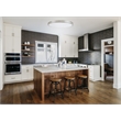 Bowery Hill Integrated LED Ceiling Light in Silver Brushed Nickel