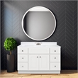 Bowery Hill 48-Inch Solid Wood Vanity in Sherwin Williams White