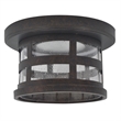 Bowery Hill Integrated LED Stainless Steel Ceiling Light in Rustic Bronze