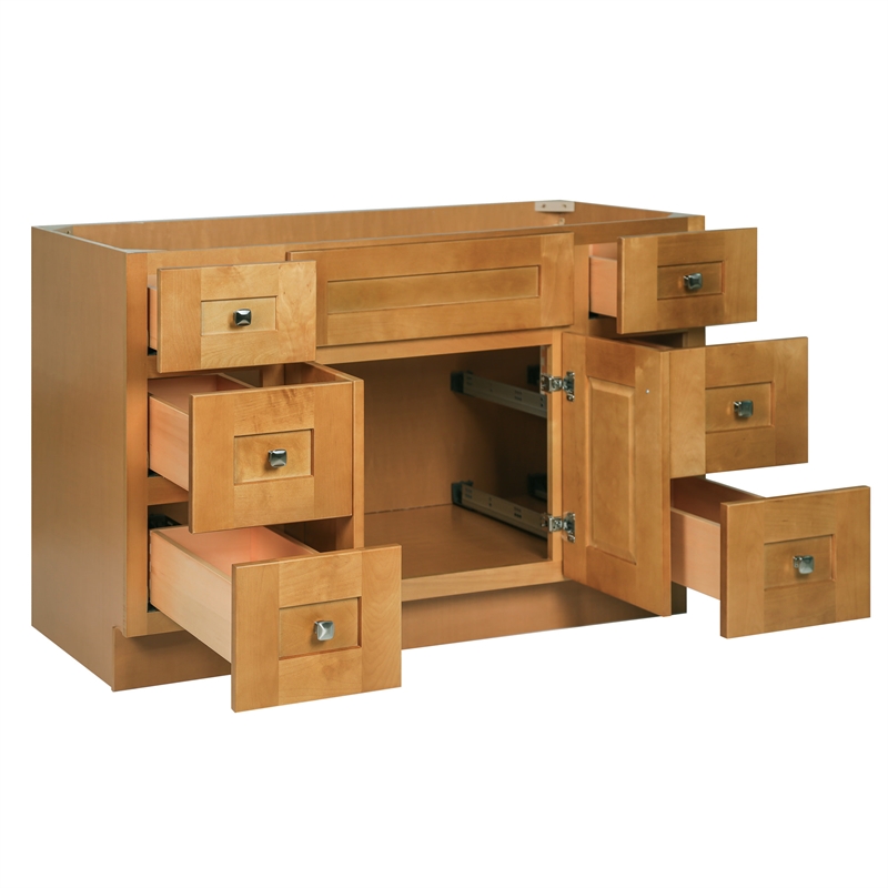Bowery Hill 48-Inch Solid Wood Vanity without Top in Modern Birch
