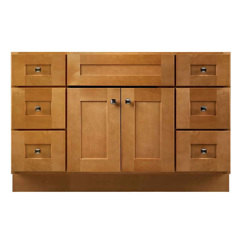 Bowery Hill 48-Inch Solid Wood Vanity without Top in Modern Birch