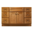 Bowery Hill 48-Inch Solid Wood Vanity without Top in Modern Birch