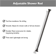 Bowery Hill Adjustable 42 to 72-Inch Shower Rod in Oil Rubbed Bronze