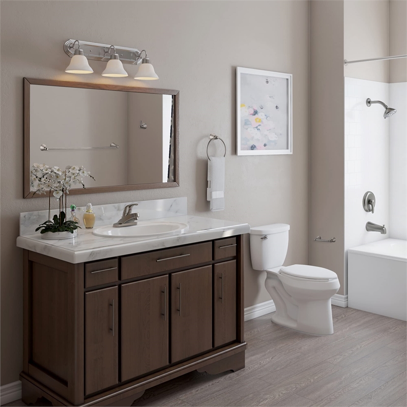 Bowery Hill 4-Piece Bathroom Aluminum Hardware Kit in Satin Nickel