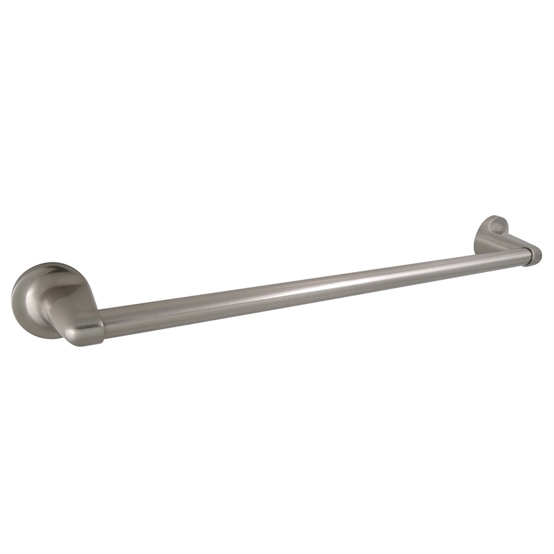 Bowery Hill Wall Mount Metal Towel Bar in Brushed Nickel 18 Inch