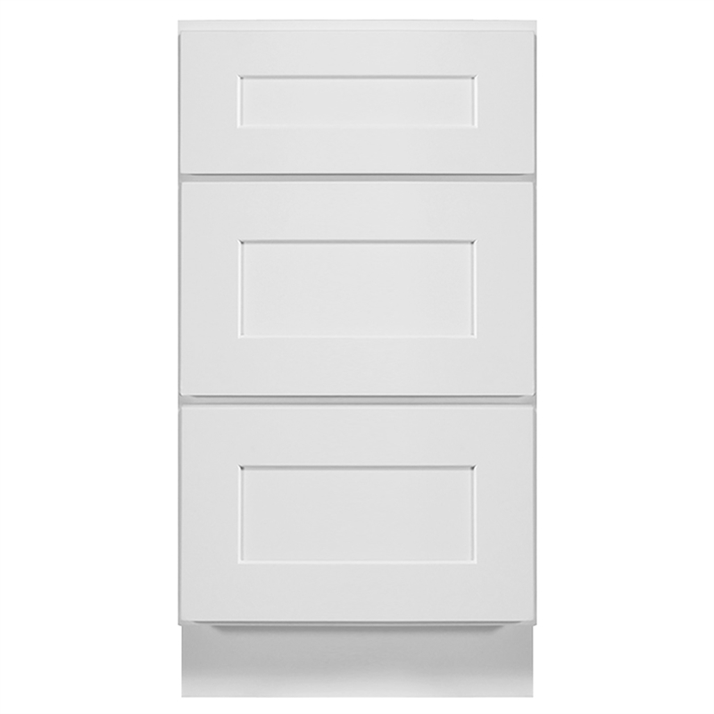 Bowery Hill Ready to Assemble Wood Drawer Base Cabinet in White
